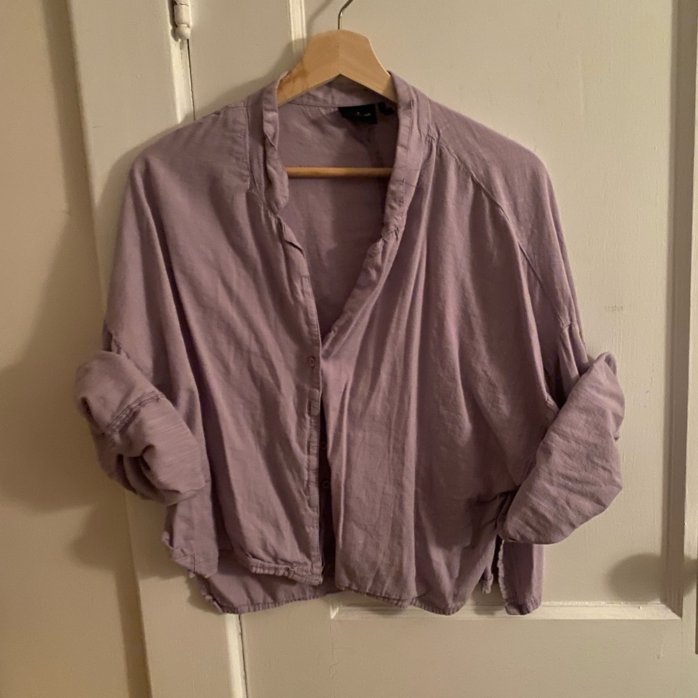 UO lounge wear top (crop fit) dusty purple
